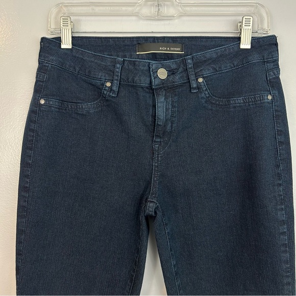 Rich & Skinny Marilyn Skinny Fit Denim Jeans in Carly Blue  Size 29 - Picture 2 of 11